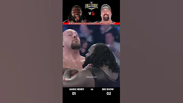 Every Mark Henry Vs Big Show 1 On 1 Match Result Edit Wwe 