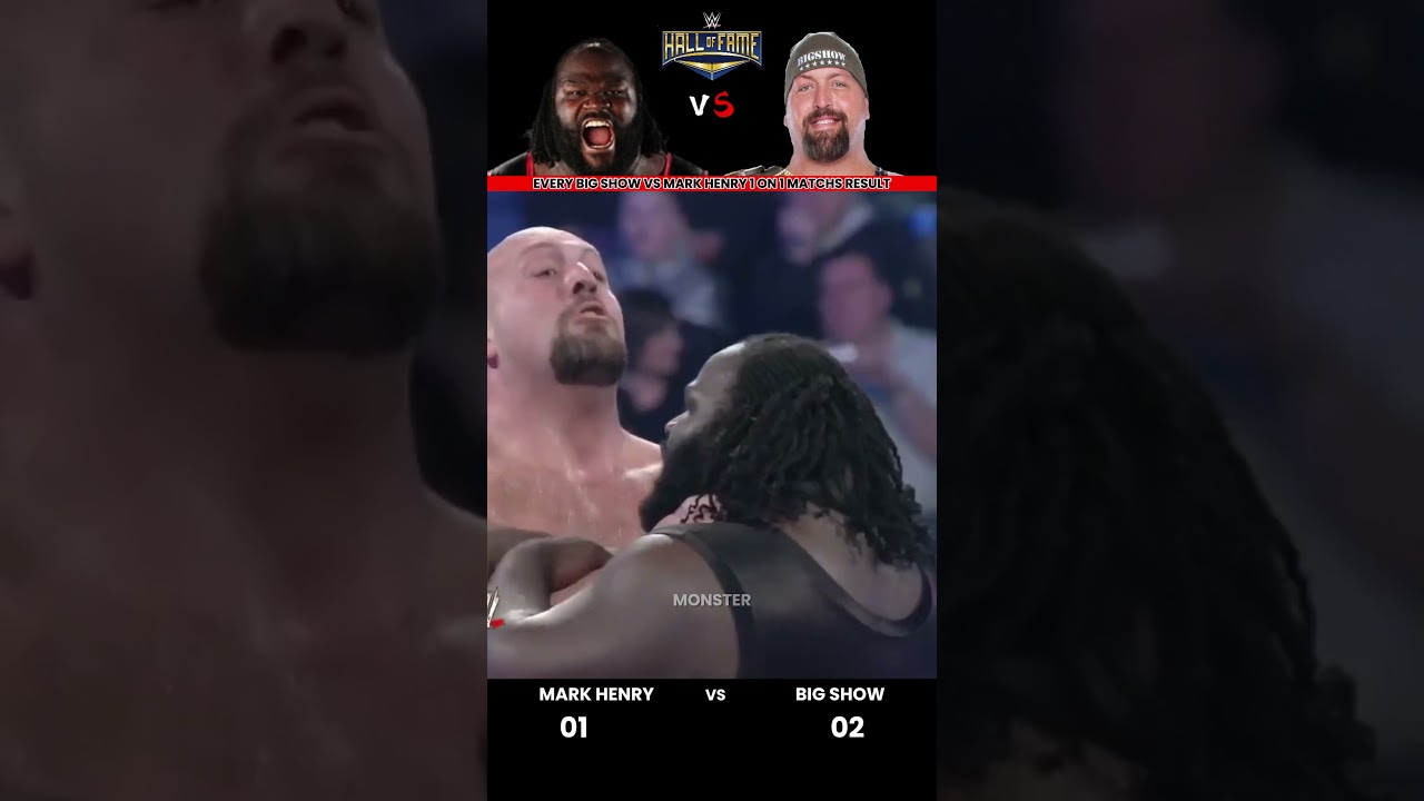 Every Mark Henry vs Big Show 1 on 1 Match Result Edit 💥 