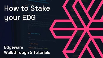 How to Stake your EDG