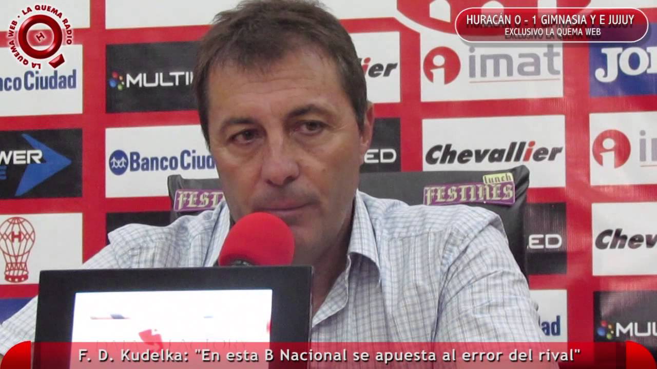 Frank Darío Kudelka luego de la derrota de Huracán ante Gimnasia de Jujuy - www.laquemaweb.com.ar huracan 2019