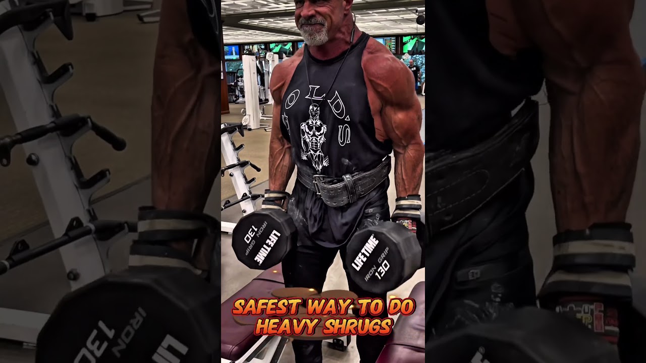 SAFETY SHRUGS SAFE WAY TO DO HEAVY SHRUGS #shrugs #workout #muscle #motivation #workouttip #exercise