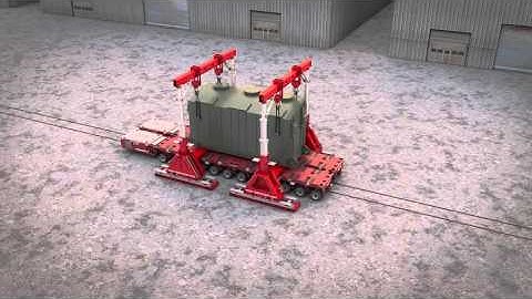 Mammoet Hydraulic Gantry (SBL 1100) - Trafo and SPMT