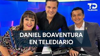 Daniel Boaventura visita el estudio de Telediario Mediodía