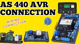 How avr works in Alternator | Stamford AS440 avr wiring connection | Avr connection kaisay karay