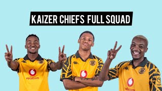 Kaizer Chiefs Full Squad for 2025/2026 Season 
