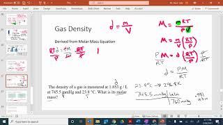 Gas Density Calculations