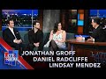 Daniel Radcliffe Jonathan Groff Lindsay Mendez On Performing For Stephen Sondheim mp3