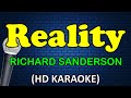 Reality  richard sanderson karaoke