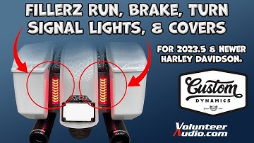 Custom Dynamics Fillerz Run, Brake, Turn Signal Lights & Bolt Covers 2023.5+ Harley Davidson®