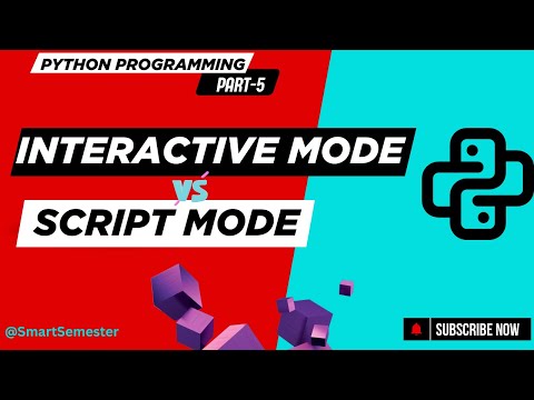 Running First Python Program | Interactive Mode Vs Script Mode | Basics to Advanced Concepts