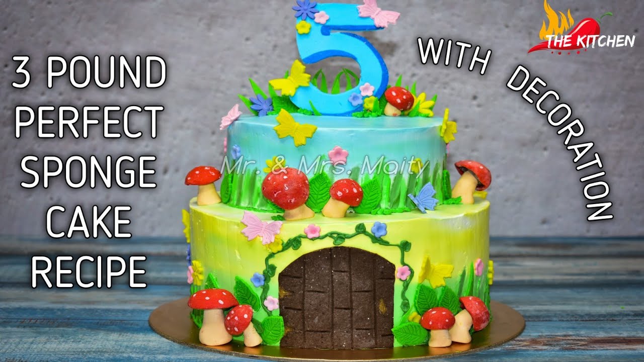 3 Pound Cake Recipe | 3 Pound Sponge Cake | 3 Pound Cake | Strawberry Cake  | The Kitchen | - Youtube