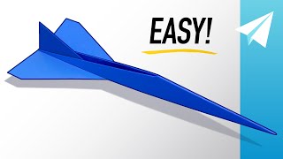 How to Make an EASY Jet Paper Airplane that Flies REALLY Fast - Concorde Tutorial