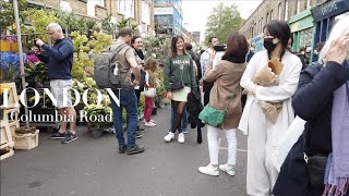 A Flower Lover's Paradise in East London | Columbia Road Flower Market | Walking Tour [4K HDR]