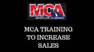 MCA backoffice training