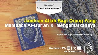 Sudahkah Kita Menjadikan Al Quran Sebagai Pedoman Hidup   Ustadz Abu Faynan Nuruddin Al Makky