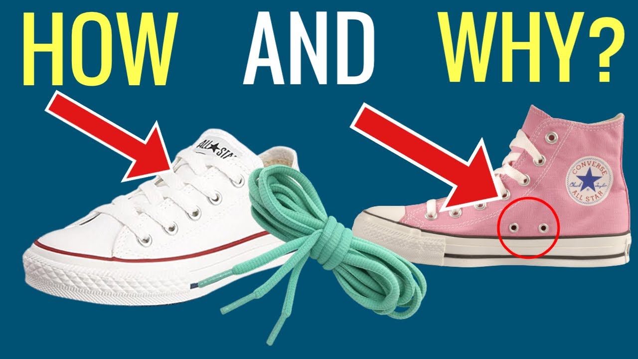 Best to TIE Converse Shoes & HIDE ..... and those HOLES?? | Andrea Jean Cleaning -