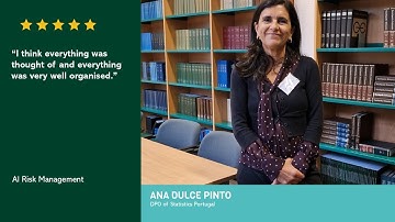 EIPA Testimonial | AI Risk Management with Ana Dulce Pinto