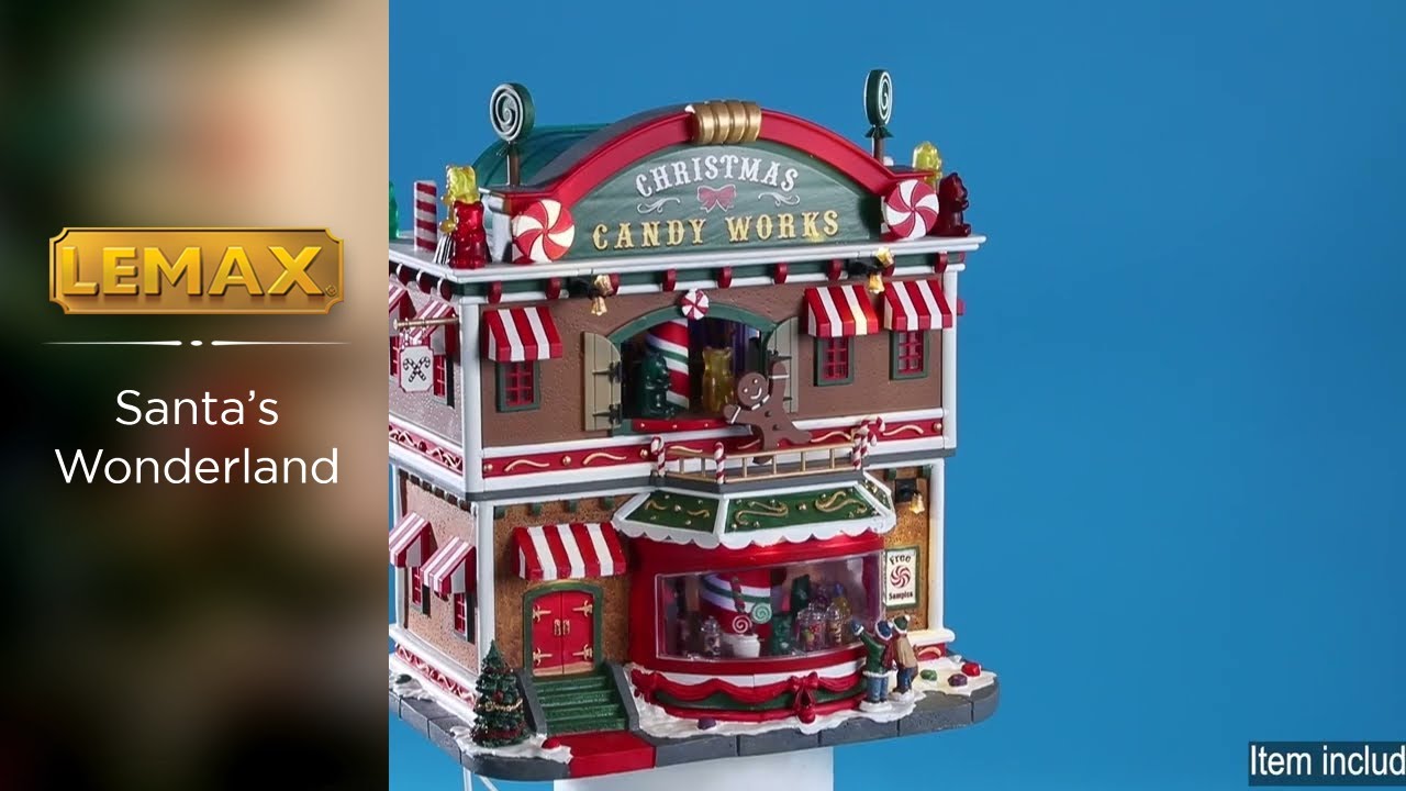Lemax Christmas Candy Works – Bâtiment Illuminé, Neuf, 65164