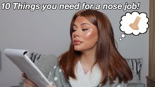 TOP 10 THINGS YOU NEED FOR A NOSE JOB! | Rhinoplasty shopping list