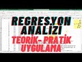 Regresyon analizi nasl yaplr excel uygulama regresyon denklemi bulma ksm 1