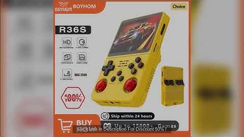 Open Source R36S Retro Handheld Video Game Console Linux System 3.5 Inch IPS Screen Portable Pocket