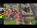 Age of Empires 4 | 4K Ultra RTX 5090 | Japanese vs Mongols – Medieval Town Building Masterclass