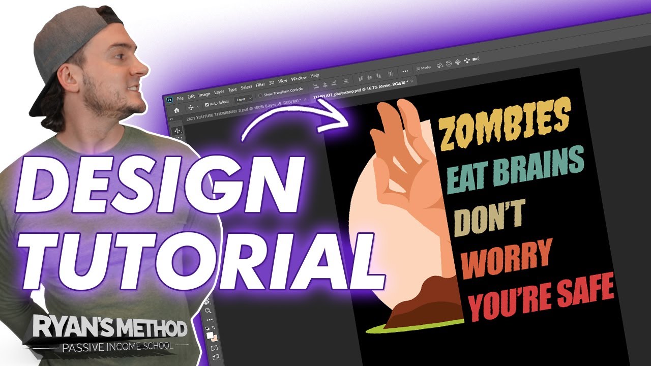 DESIGN TUTORIAL: Half Graphic, Half Text = More Sales! - YouTube