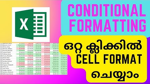 How to apply Conditional Formatting full tutorial in Malayalam | Easy Excel