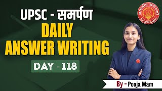 UPSC Answer Writing Que.118 Ancient History By Pooja Ma'am #mpsc #upsc #success #answerwriting #dysp