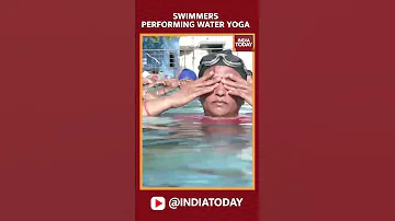 People Perform Yoga Asanas In Swimming Pool To Mark International Yoga Day 2023 In Gujarat’s Rajkot