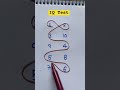 Draw a checkered path with number 1 to 10 #drawing#line#shorts#maths#quiz#funny#games