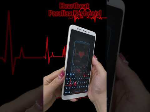 Heartbeat Parallax Keyboard Background
