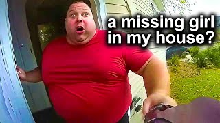 When Cops Surprise Disturbing Criminals At Their Doorstep