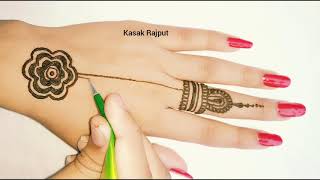 Eid spacial 2019 mehndi design for back hand side | Simple & Stylish henna design |