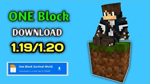 How to Download and Install ONE BLOCK Survival World in Minecraft 1.19 | Minecraft ONE BLOCK Map