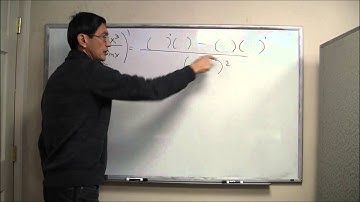 Differentiation: The Quotient Rule 2