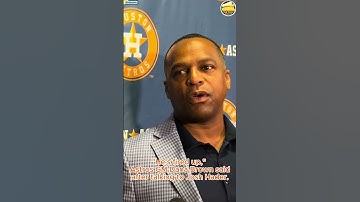 #astros GM Dana Brown said Josh Hader is "fired up," after talking to him! #shorts #baseball