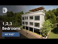 1 2 3 bedroom apartment house tour on 40x60 plot  dprodesign