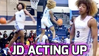 JD DAVISON Almost Pulls Off DUNK OF THE YEAR! Shows Out With INSANE Blocks \& Dunks In BIG WIN 🔥