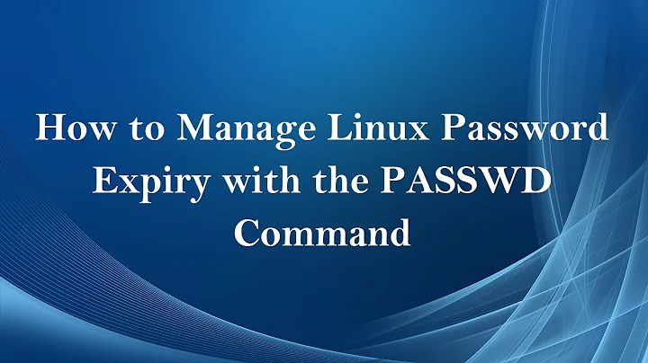 How to manage Linux password expiry with the passwd command (Tamil)