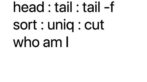 10 Linux basics, head tail sort uniq sort cut #bash #linux #unixcommands