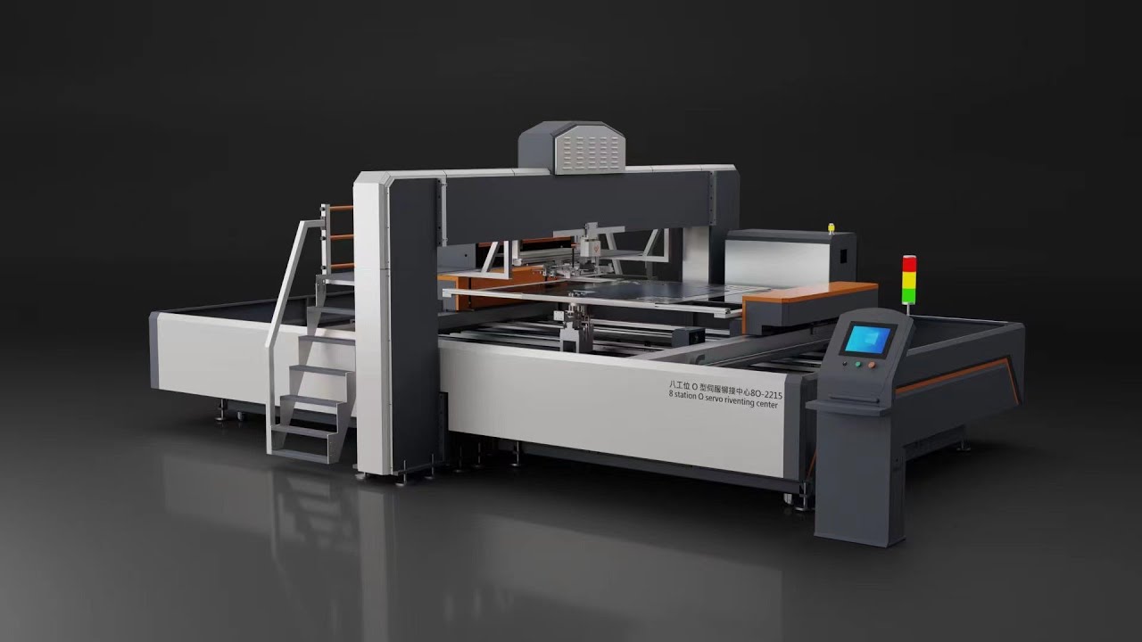 CO-WIN Machinery || Automatic Riveting Line --- 8 Stations Servo ...