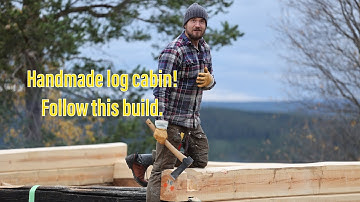 Traditional handmade log cabin step by step