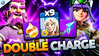 DOUBLE HERO CHARGE at 6100 Cups DOMINATES TOXIC META BASES | Best TH16 Legends Attack Clash of Clans