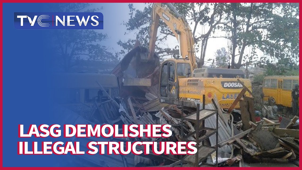 Lagos Govt Demolishes Illegal Stalls and Shanties In Agege