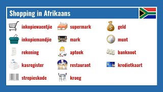 Shopping in Afrikaans