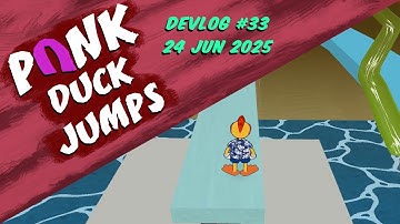 Punk Duck Jumps - Springboard and New Pool (3D platformer;  Unity devlog 2025-06-24)