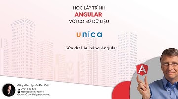 49 - Sửa dữ liệu bằng Angular | AngularJS