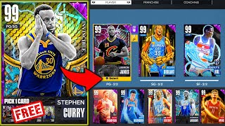 I Used Invincible Steph Curry with ALL 99 Stats to Build a New GOD Squad! Free Invincible! NBA 2K23