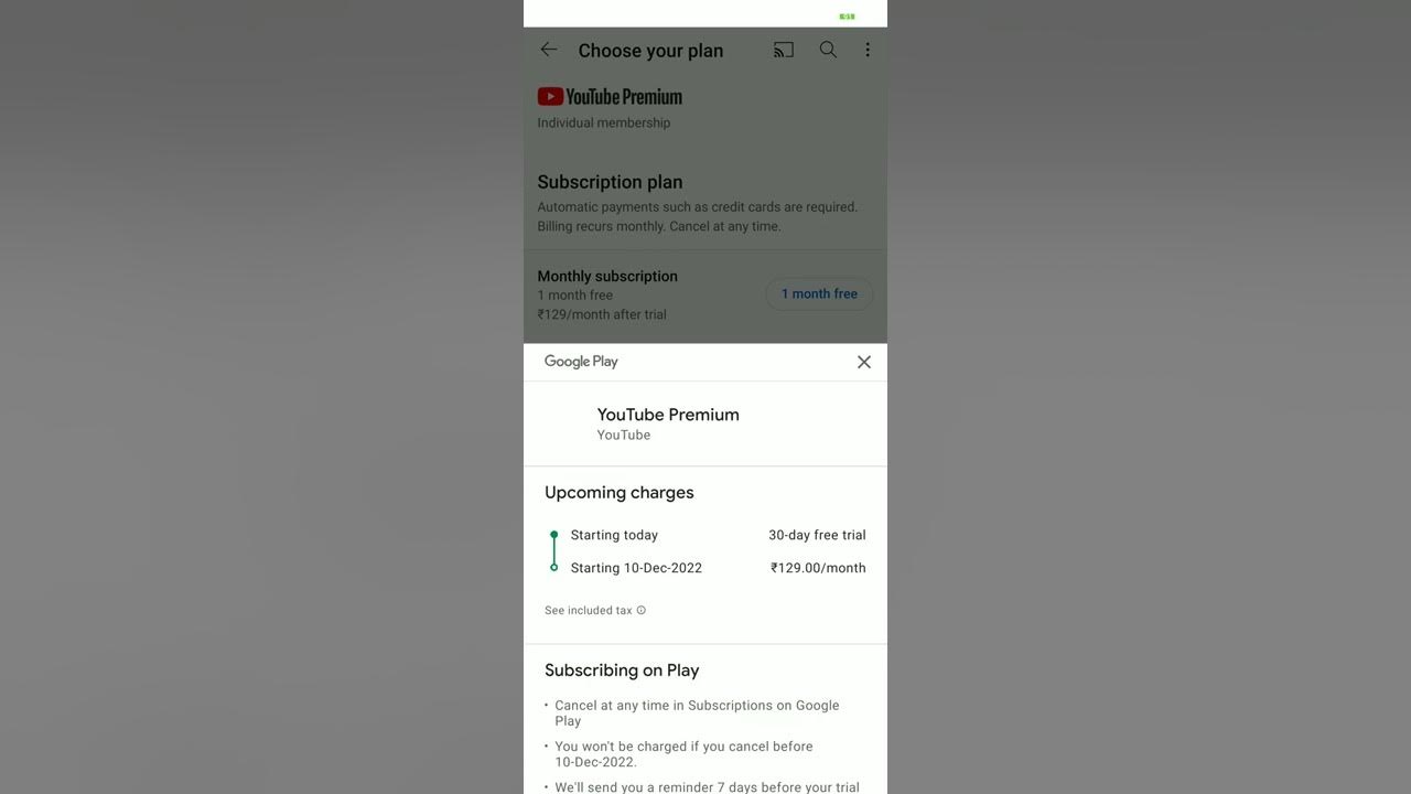 how to get free YouTube premium for 1 months.... YouTube